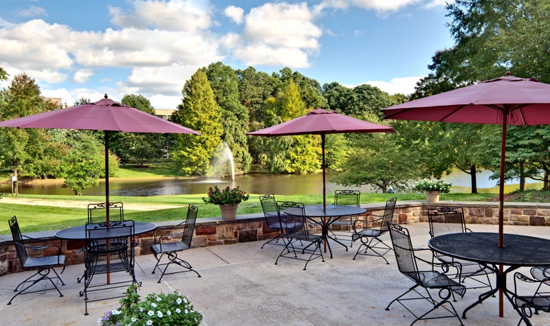 Terrace Patio and Fountain